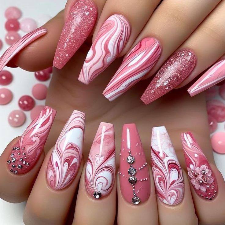 20+ Elegant Pink & White Nail Art Designs You NEED to Pin Immediately! ✨ 57 20+ Elegant Pink & White Nail Art Designs You NEED to Pin Immediately! ✨
