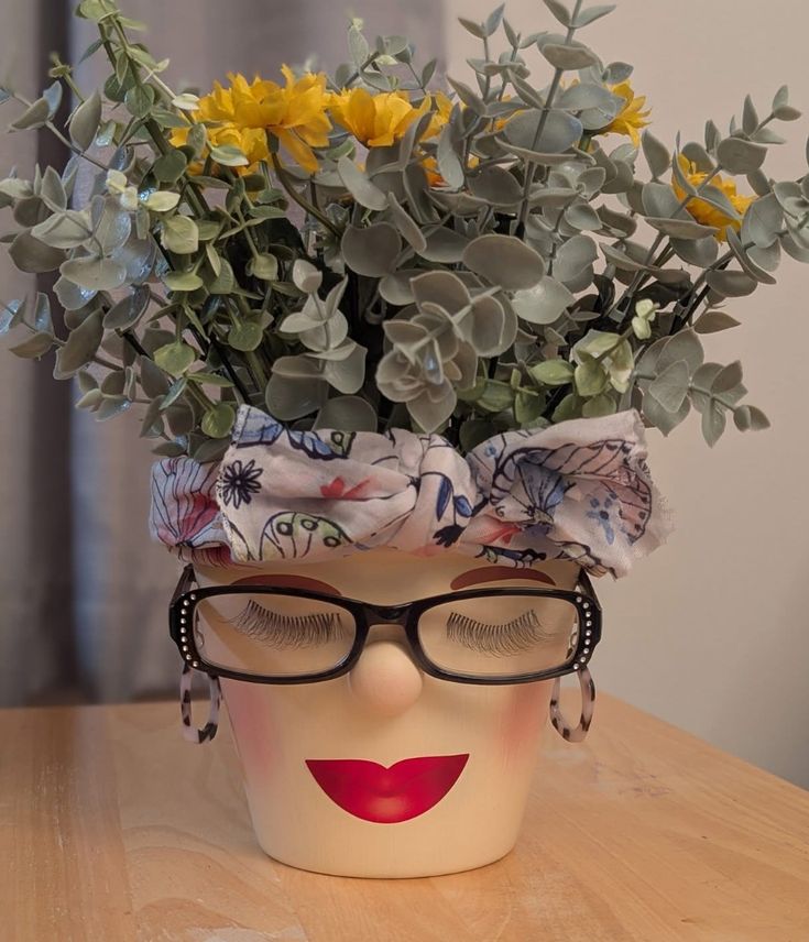 Adorable DIY Face Planter Ideas to Bring Personality to Your Plants 17 Adorable DIY Face Planter Ideas to Bring Personality to Your Plants