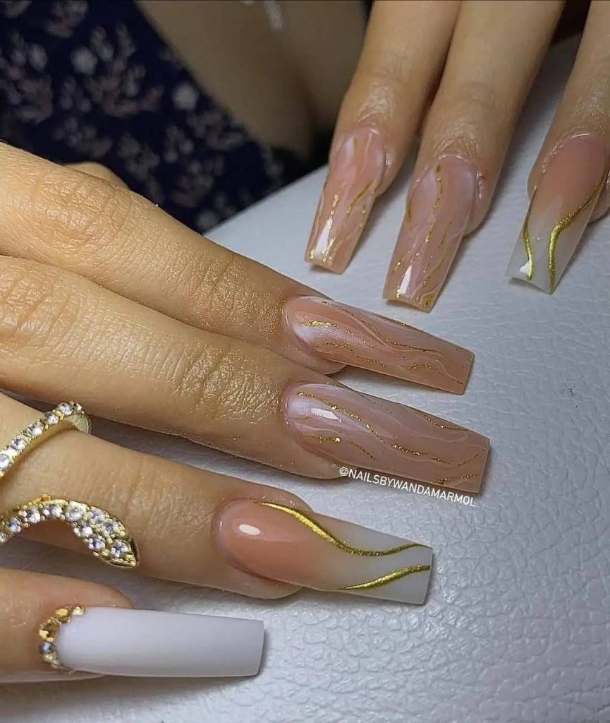 Unlock Pinterest-Worthy Nails: Your Guide to Milky White, Nude & Gold Acrylic Looks 17 Unlock Pinterest-Worthy Nails: Your Guide to Milky White, Nude & Gold Acrylic Looks