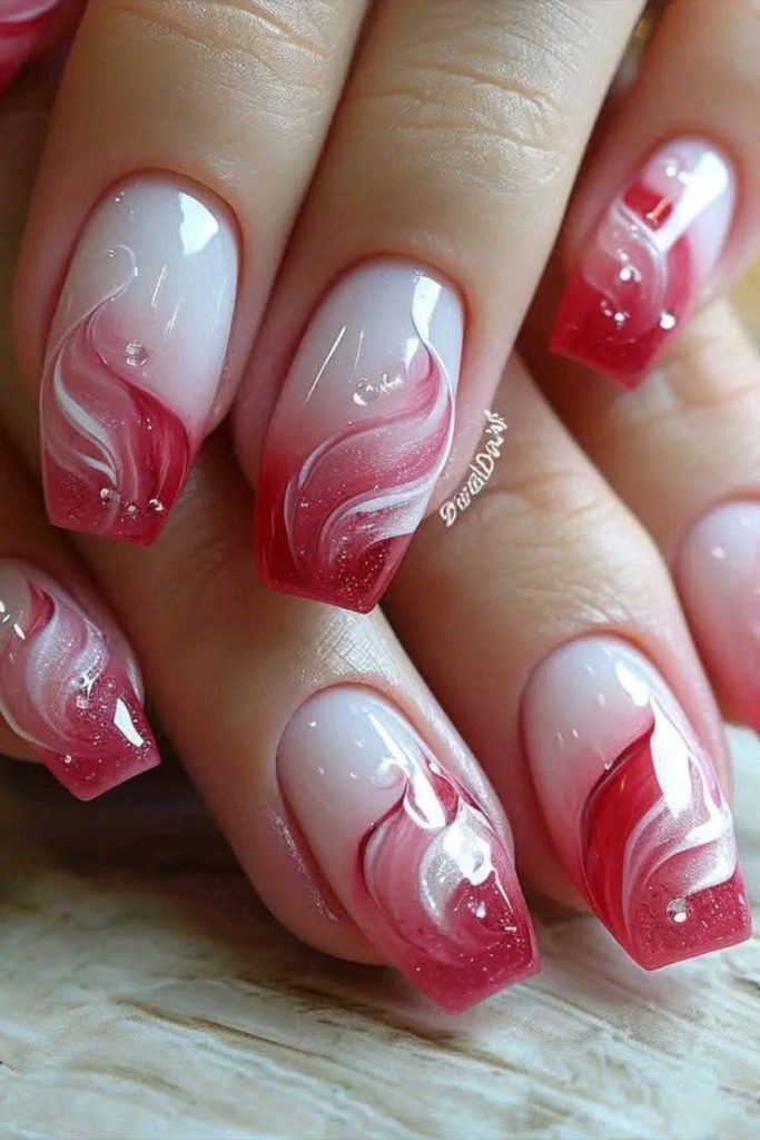 15+ Stunning Red and White Nail Designs You Need to Try (DIY Friendly!) 17 15+ Stunning Red and White Nail Designs You Need to Try (DIY Friendly!)