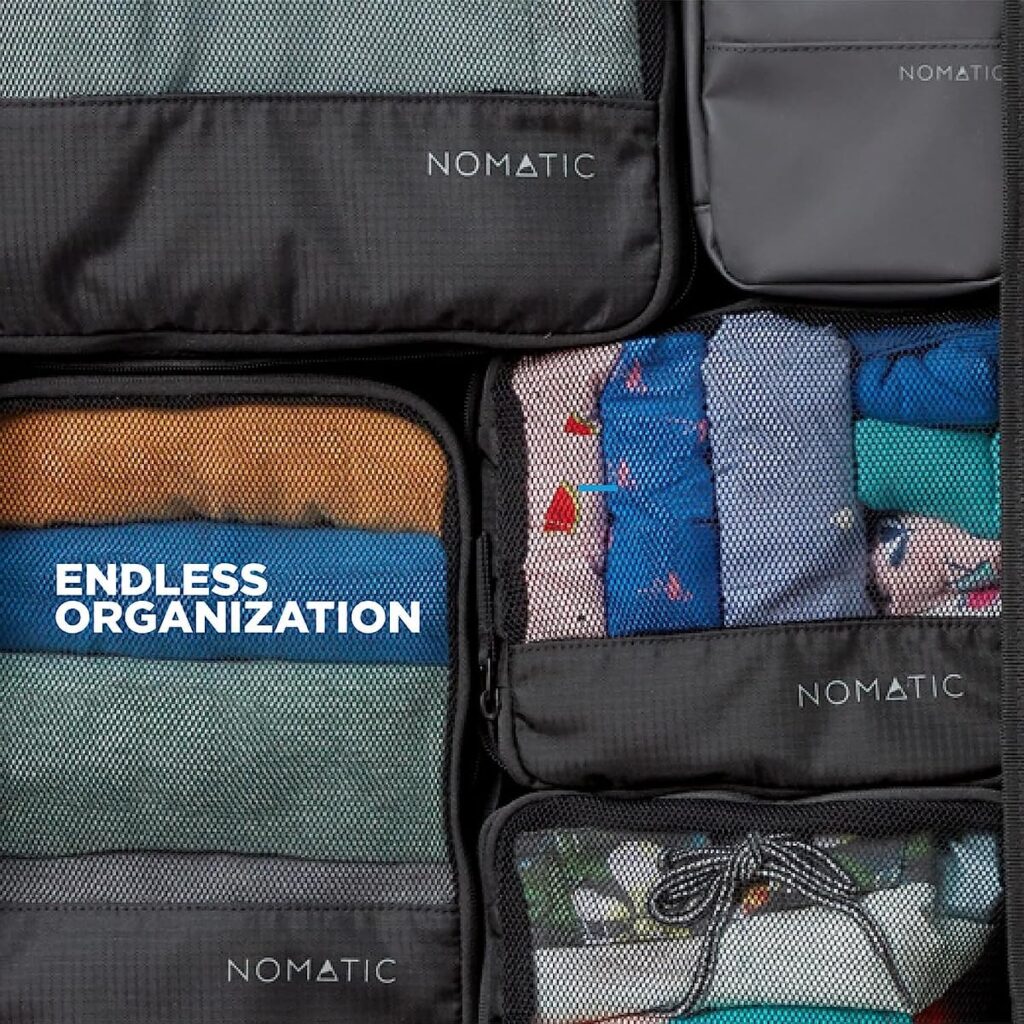 NOMATIC Packing Cubes, Compression Luggage Organizers for Carry-On, Suitcases, Travel Bags, Large V2