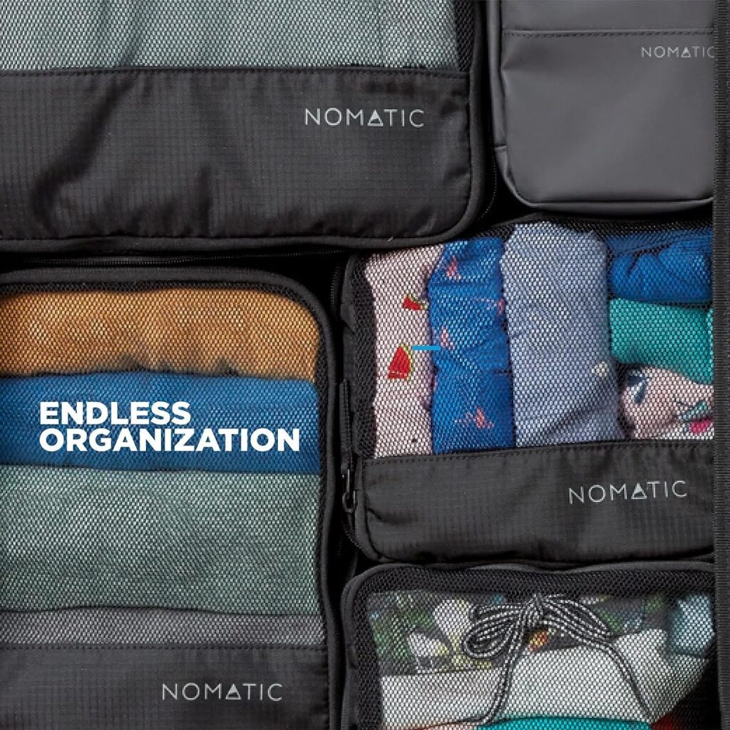 NOMATIC Packing Cubes, Compression Luggage Organizers for Carry-On, Suitcases, Travel Bags, Large V2