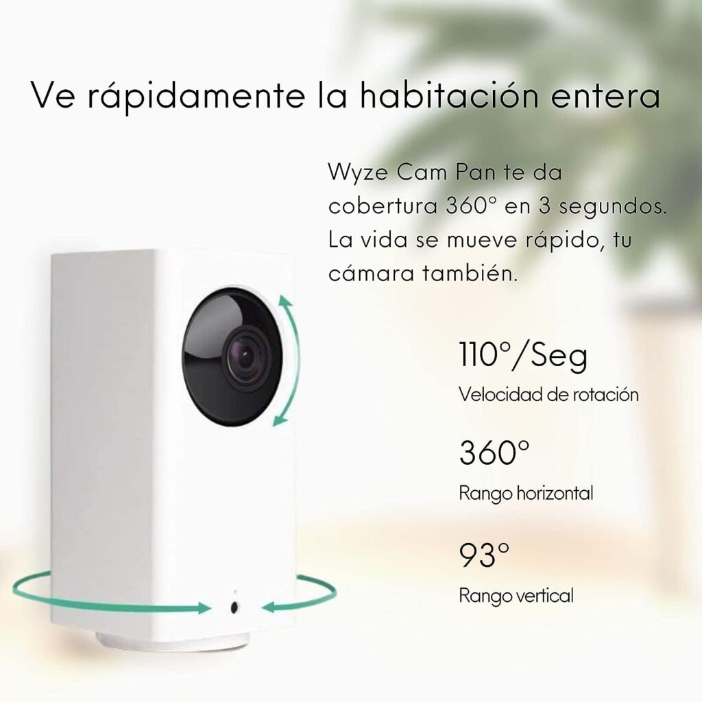 Wyze Cam 1080p Pan/Tilt/Zoom Wi-Fi Indoor Smart Home Camera with Night Vision, 2-Way Audio, Works with Alexa  the Google Assistant, White - WYZECP1