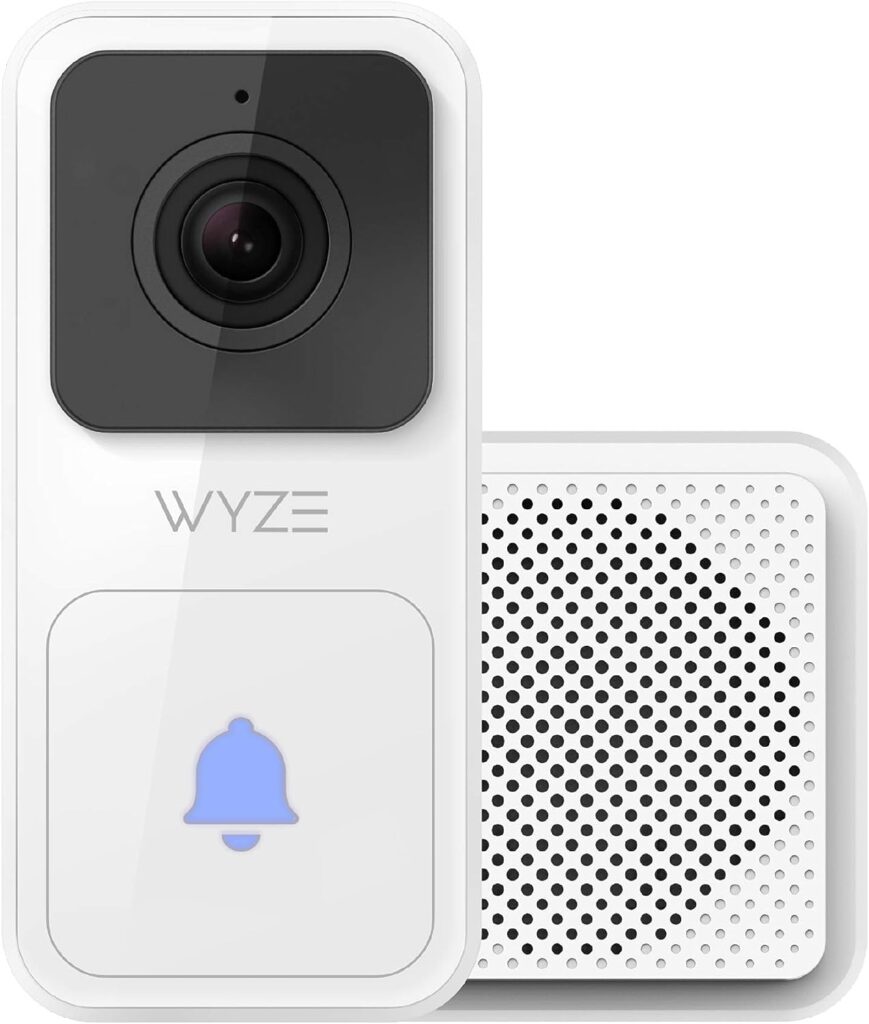 WYZE Video Doorbell with Chime (Horizontal Wedge Included)  Cam Pan v3 Indoor/Outdoor IP65-Rated 1080p Pan/Tilt/Zoom Wi-Fi Smart Home Security Camera  Cam OG 1080p HD Wi-Fi Security Camera