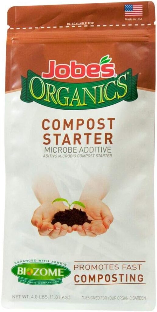 Yimby Tumbler Composter, Color Black and Compost Starter Bag Bundle
