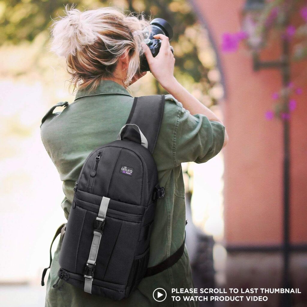 Altura Photo Camera Sling Bag DSLR - Camera Backpack for Canon, Nikon, Sony  GoPro Bag - Crossbody Camera Bag for Photographers - Camera Accessories