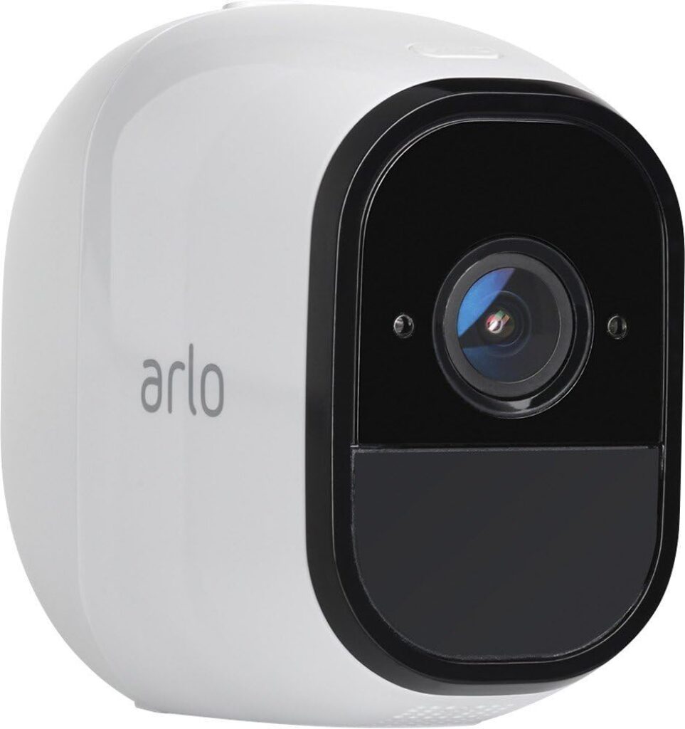 Arlo Pro VMS4430 Indoor/Outdoor HD Wire Free Security System with 4 Cameras (White)