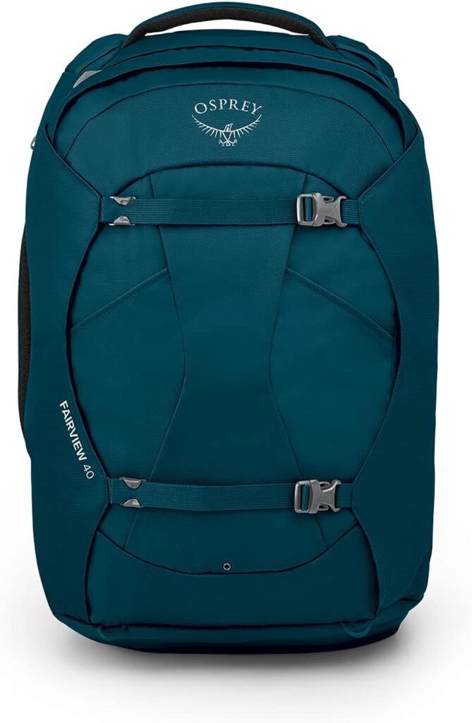 Osprey Womens Fairview 40 Travel Backpack, Night Jungle Blue, O/S