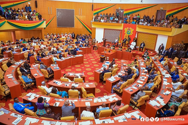 Parliament sits amid tight security, protesting NPP MPs