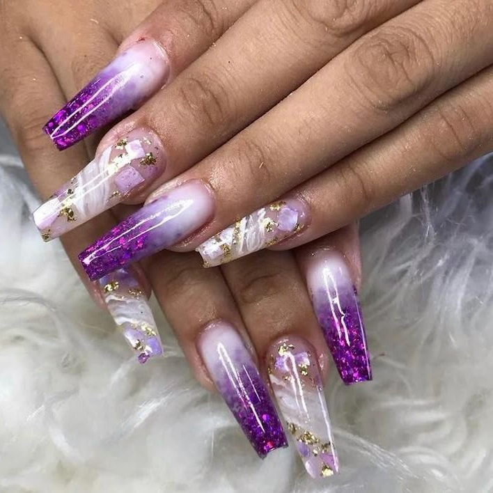 Glam Purple Nail Designs: Get These Stunning Looks at Home! 17 Glam Purple Nail Designs: Get These Stunning Looks at Home!