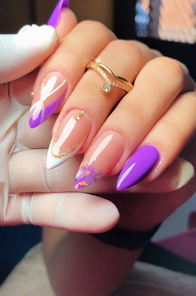 Glam Purple Nail Designs: Get These Stunning Looks at Home! 17 Glam Purple Nail Designs: Get These Stunning Looks at Home!