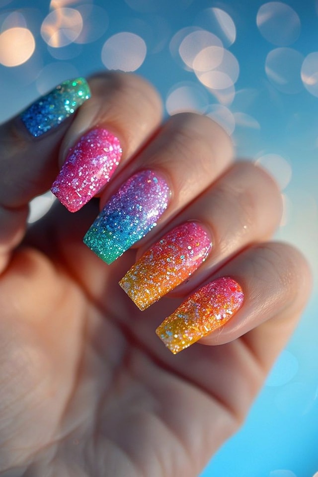 πβ¨ Dazzle with DIY Rainbow Glitter Nails: Sparkle & Shine! 56 πβ¨ Dazzle with DIY Rainbow Glitter Nails: Sparkle & Shine!