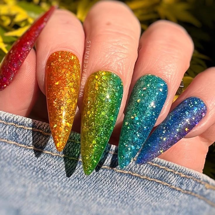 πβ¨ Dazzle with DIY Rainbow Glitter Nails: Sparkle & Shine! 53 πβ¨ Dazzle with DIY Rainbow Glitter Nails: Sparkle & Shine!
