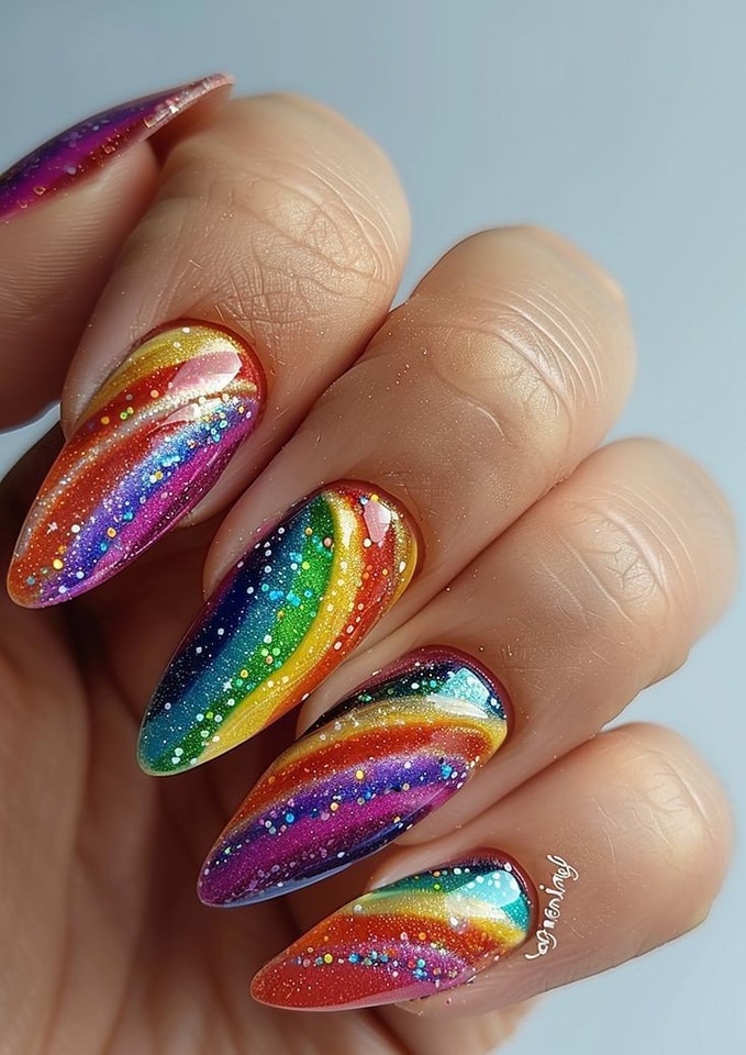 πβ¨ Dazzle with DIY Rainbow Glitter Nails: Sparkle & Shine! 48 πβ¨ Dazzle with DIY Rainbow Glitter Nails: Sparkle & Shine!